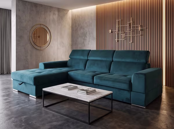 Kutna garnitura Basel s damskim ležajem – TD – interijer